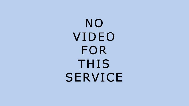 No video for this service